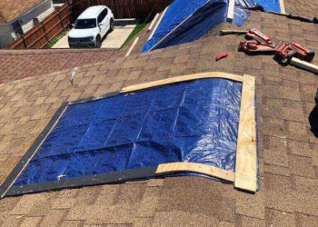 roof restorations on a house